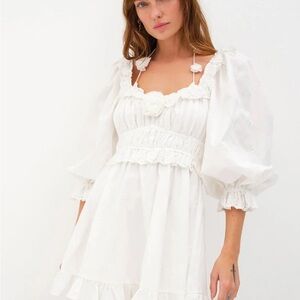 For love and lemons Tiana mini dress in white